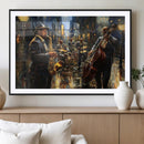 Jazz Canvas Wall Art Print – Abstract African American Music