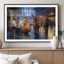 Colorful Jazz Wall Art - African American Music Canvas Print