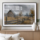 Rustic Autumn Farmhouse Wall Art Canvas Print – Serene