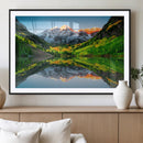 Maroon Bells Lake Wall Art Canvas Print – Framed Majestic