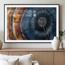 Framed Abstract Tree Ring Wall Art Print Natural Rustic Wood by MyGreatCanvas | Canvas Wall Art Prints | Photo Prints & Wall Decor