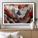 Abstract Mountain Wall Art Canvas Print – Vibrant Stylized by MyGreatCanvas | Canvas Wall Art Prints | Photo Prints & Wall Decor