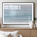 Ocean Wave Surfer Wall Art – Framed Minimal Seascape Canvas by MyGreatCanvas | Canvas Wall Art Prints | Photo Prints & Wall Decor