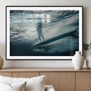 Underwater Surf Wall Art – Framed Ocean Wave Canvas Artwork, by MyGreatCanvas | Canvas Wall Art Prints | Photo Prints & Wall Decor