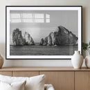 Coastal Wall Art – Framed Black White Ocean Canvas Artwork, by MyGreatCanvas | Canvas Wall Art Prints | Photo Prints & Wall Decor