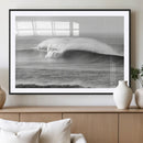 Monochrome Seascape Wall Art Canvas Print – Framed Surf Wave by MyGreatCanvas | Canvas Wall Art Prints | Photo Prints & Wall Decor