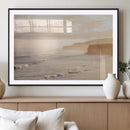 Misty Coastal Wall Art Canvas Print – Framed Golden Sunset by MyGreatCanvas | Canvas Wall Art Prints | Photo Prints & Wall Decor