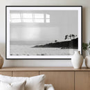 Surfer Cliffs Wall Art Canvas Print – Framed Black White by MyGreatCanvas | Canvas Wall Art Prints | Photo Prints & Wall Decor