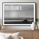 Motorcycle Beach Wall Art Canvas Print – Framed Vintage by MyGreatCanvas | Canvas Wall Art Prints | Photo Prints & Wall Decor