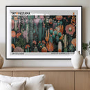 Modern Japanese Wall Art Canvas Print – Framed Abstract
