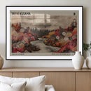 Modern Japanese Wall Art Canvas Print – Framed Abstract