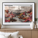 Modern Japanese Wall Art Canvas Print – Framed Abstract