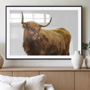 Highland Cow Wall Art Canvas Print – Framed Farmhouse Rustic by MyGreatCanvas | Canvas Wall Art Prints | Photo Prints & Wall Decor