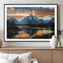 Mountain Sunset Wall Art Canvas Print – Framed Alpine by MyGreatCanvas | Canvas Wall Art Prints | Photo Prints & Wall Decor