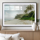 Relaxing Beach Wall Art Canvas Print – Framed Ocean View