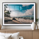 Tropical Beach Wall Art Canvas Print – Framed Ocean Waves