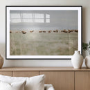 Bison Herd Wall Art Canvas Print – Framed Western Bison