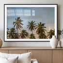 Palms Wall Art Canvas Print – Framed Tropical Coastal Nature