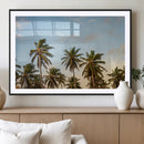 Palm Trees Wall Art Canvas Print – Framed Tropical Vibes