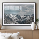 Snowy Peaks Wall Art Canvas Print – Alpine Wilderness