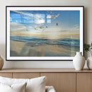 Minimalist Seaside Wall Art Canvas Print – Morning Glow