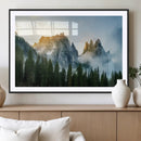 Wilderness Wall Art Canvas Print – Misty Forest Nature