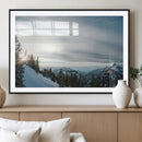 Snowy Mountains Wall Art Canvas Print – Framed Alpine by MyGreatCanvas | Canvas Wall Art Prints | Photo Prints & Wall Decor