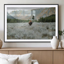 Wild Bison Wall Art Canvas Print, Majestic Mountain Pines by MyGreatCanvas | Canvas Wall Art Prints | Photo Prints & Wall Decor