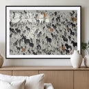Wild Horse Stampede Wall Art Canvas Print – Monochrome by MyGreatCanvas | Canvas Wall Art Prints | Photo Prints & Wall Decor