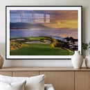 Pebble Beach Golf Wall Art Canvas Print – Iconic Coastal by MyGreatCanvas | Canvas Wall Art Prints | Photo Prints & Wall Decor