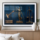 Lady Justice Wall Art Canvas Print – Elegant Gold Legal by MyGreatCanvas | Canvas Wall Art Prints | Photo Prints & Wall Decor