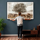 Texas Longhorn Cattle Wall Art, Rustic Western Ranch Canvas by MyGreatCanvas | Canvas Wall Art Prints | Photo Prints & Wall Decor