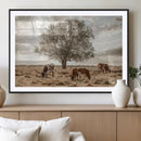 Texas Longhorn Cattle Wall Art, Rustic Western Ranch Canvas by MyGreatCanvas | Canvas Wall Art Prints | Photo Prints & Wall Decor