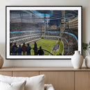 Chicago Dome Stadium Wall Art Canvas Print – Framed Modern