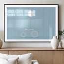 Minimalist Bicycle Balloon Canvas Wall Art – Playful Blue by MyGreatCanvas | Canvas Wall Art Prints | Photo Prints & Wall Decor