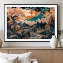Japanese Landscape Wall Art Canvas Print – Mount Fuji by MyGreatCanvas | Canvas Wall Art Prints | Photo Prints & Wall Decor