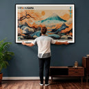 Yayoi Kusama Inspired Japanese Landscape Wall Art Canvas by MyGreatCanvas | Canvas Wall Art Prints | Photo Prints & Wall Decor