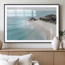 Aerial Beach Wall Art Canvas Print, Coastal Ocean Waves and by MyGreatCanvas | Canvas Wall Art Prints | Photo Prints & Wall Decor