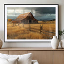 Golden Sunset Barn Wall Art Canvas Print, Rustic Autumn Farm by MyGreatCanvas | Canvas Wall Art Prints | Photo Prints & Wall Decor