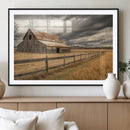 Rustic Farm Barn Wall Art Canvas Print, Stormy Sky Country by MyGreatCanvas | Canvas Wall Art Prints | Photo Prints & Wall Decor
