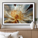 Golden Abstract Flower Canvas Wall Art, Modern Botanical by MyGreatCanvas | Canvas Wall Art Prints | Photo Prints & Wall Decor