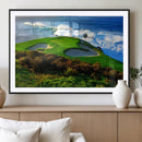 Coastal Golf Course Wall Art Canvas Print – Vibrant Green by MyGreatCanvas | Canvas Wall Art Prints | Photo Prints & Wall Decor