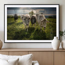 Grazing Cattle Herd Pasture Green Field Livestock Natural by MyGreatCanvas | Canvas Wall Art Prints | Photo Prints & Wall Decor