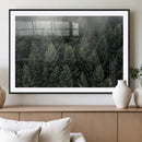 Misty Pine Forest Wall Art Canvas Print, Lush Green Trees by MyGreatCanvas | Canvas Wall Art Prints | Photo Prints & Wall Decor