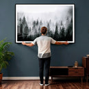 Foggy Forest Wall Art Canvas Print – Mountain Woodland by MyGreatCanvas | Canvas Wall Art Prints | Photo Prints & Wall Decor