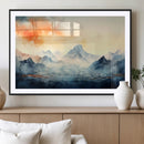 Warm Clouds Abstract Mountain Wall Art, Modern Landscape by MyGreatCanvas | Canvas Wall Art Prints | Photo Prints & Wall Decor