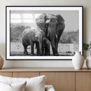 Elephant Family Africa Wall Art Canvas Print by MyGreatCanvas | Canvas Wall Art Prints | Photo Prints & Wall Decor