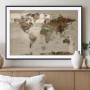 World Map Canvas Print – Framed Detailed Map of the World by MyGreatCanvas | Canvas Wall Art Prints | Photo Prints & Wall Decor
