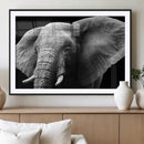 Big Elephant Close Up Wall Art Canvas Print