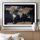 Grunge Wall Art World Map Canvas Print by MyGreatCanvas | Canvas Wall Art Prints | Photo Prints & Wall Decor